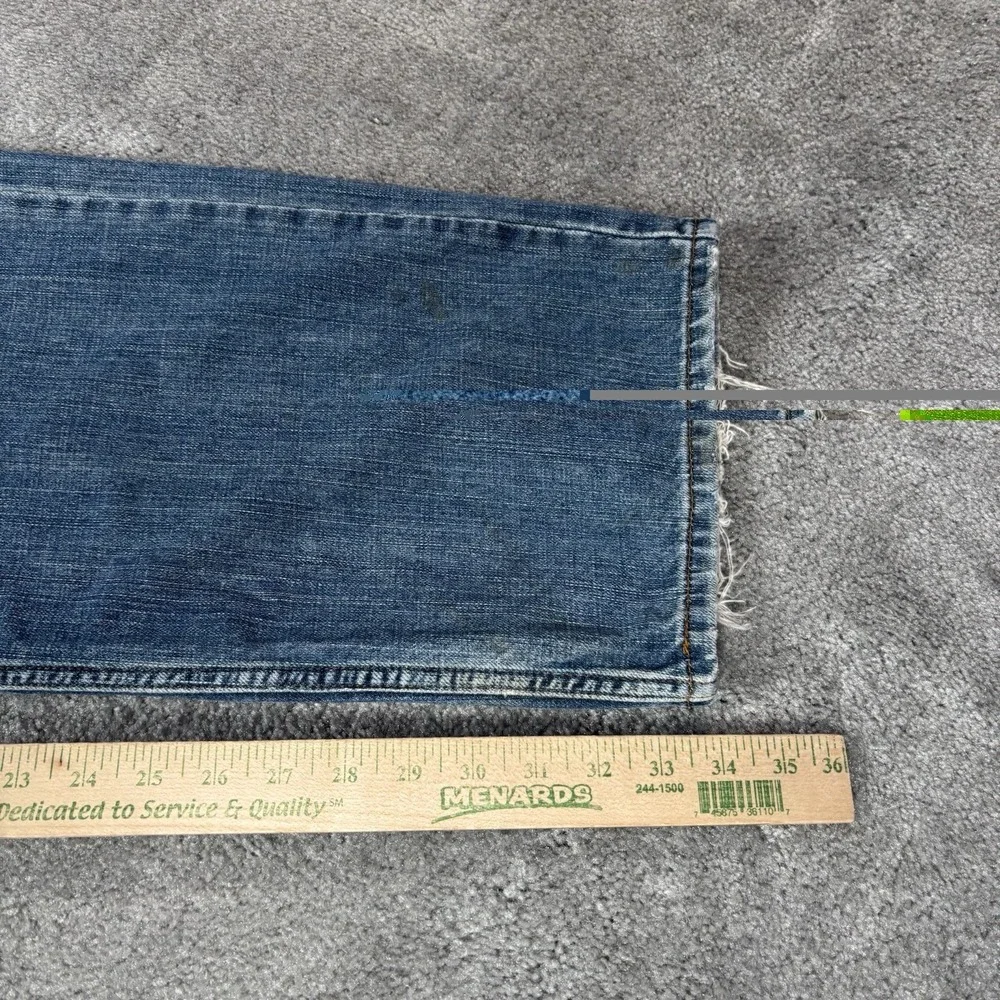 Levis 569 Jeans Mens 36x34 Loose Straight Fit Blue Denim Cotton Faded Baggy Y2K